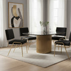 Black Linen Chair | Lexa
