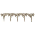 5 Hook Elephant Head Hanger | Safari