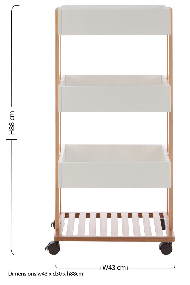 4 Tier Storage Trolley | Nostra