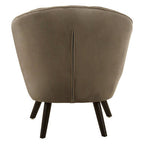 Grey Velvet Curved Chair | Regents Park