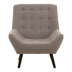 Grey Linen Effect Accent Chair | Stockholm