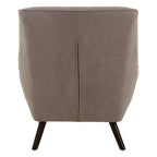 Grey Linen Effect Accent Chair | Stockholm