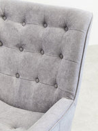 Grey Linen Effect Accent Chair | Stockholm