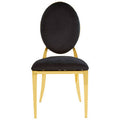 Stackable Gold Finish Dining Chair | Sarita