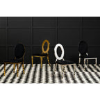 Stackable Gold Finish Dining Chair | Sarita