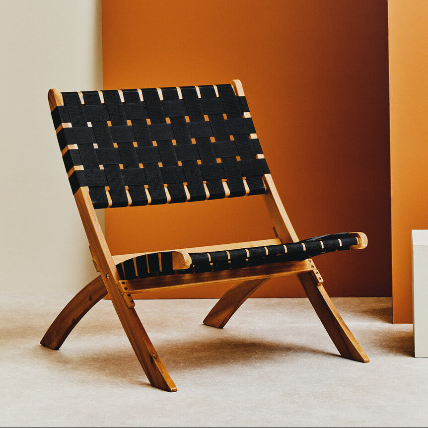 Black Woven Chair | Emilio