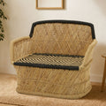 2 Seater Natural and Black Sofa | Rowan