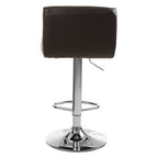 Black Seat Bar Stool with Chrome Base | Baina