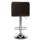 Quilted Bar Stool with Chrome Base | Baina