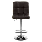 Quilted Bar Stool with Chrome Base | Baina