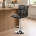 Quilted Bar Stool with Chrome Base | Baina