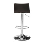 Black Acrylic Bar Stool with Chrome Base | Baina