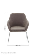 Grey Velvet Dining Chair with Chrome Legs | Stockholm