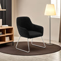 Black Velvet Dining Chair with Chrome Legs | Stockholm