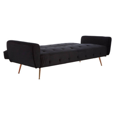 Black Velvet Sofa Bed | Hayton