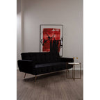 Black Velvet Sofa Bed | Hayton