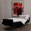 Black Velvet Sofa Bed | Hayton