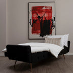Black Velvet Sofa Bed | Hayton