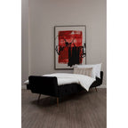 Black Velvet Sofa Bed | Hayton