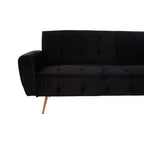 Black Velvet Sofa Bed | Hayton