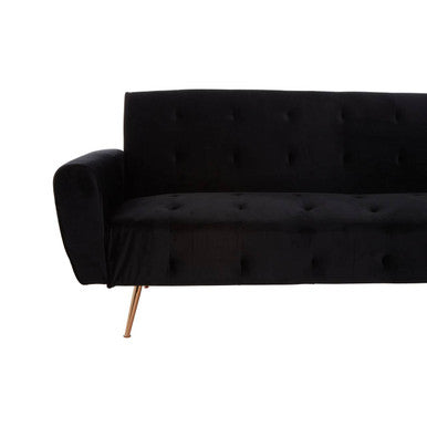 Black Velvet Sofa Bed | Hayton