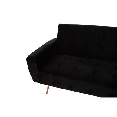 Black Velvet Sofa Bed | Hayton