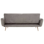 Grey Velvet Sofa Bed | Hatton