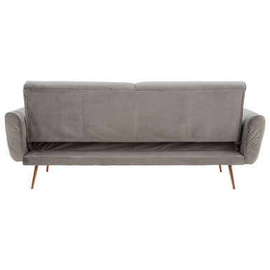 Grey Velvet Sofa Bed | Hatton