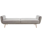 Grey Velvet Sofa Bed | Hatton