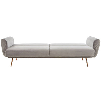 Grey Velvet Sofa Bed | Hatton