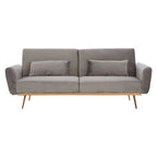 Grey Velvet Sofa Bed | Hatton