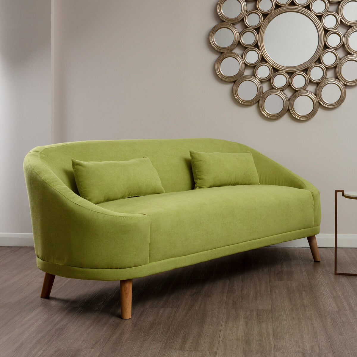 Green Linen Sofa, Holland