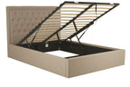 Beige Ottoman Double Bed | Hannah