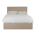 Beige Ottoman Double Bed | Hannah