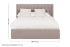 Grey Ottoman King Bed | Hannah