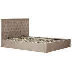 Mink Velvet Ottoman King Bed | Hannah