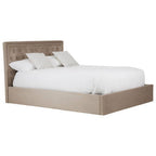 Mink Velvet Ottoman King Bed | Hannah