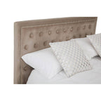 Mink Velvet Ottoman King Bed | Hannah