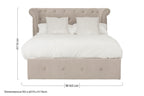 Mink Velvet Ottoman Double Bed | Edison