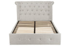 Light Grey Ottoman Double Bed | Edison