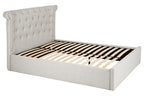 Light Grey Ottoman Double Bed | Edison
