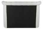 Light Grey Ottoman Double Bed | Edison
