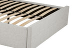 Light Grey Ottoman Double Bed | Edison