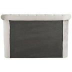 Grey Brushed Velvet Ottoman King Bed | Edison