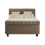 Grey Ottoman Double Bed | Orlando