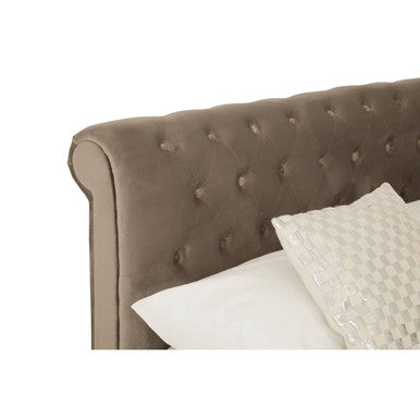Grey Ottoman Double Bed | Orlando