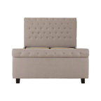 Light Grey Ottoman Double Bed | Orlando