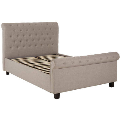 Light Grey Ottoman Double Bed | Orlando