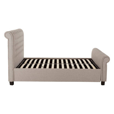 Light Grey Ottoman Double Bed | Orlando