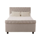 Light Grey Ottoman Double Bed | Orlando